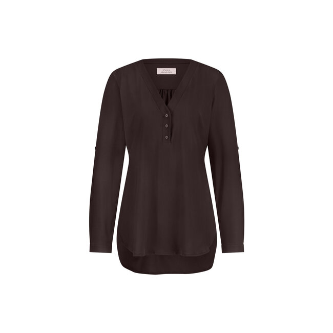 Studio Anneloes EVI BLOUSE ESPRESSO