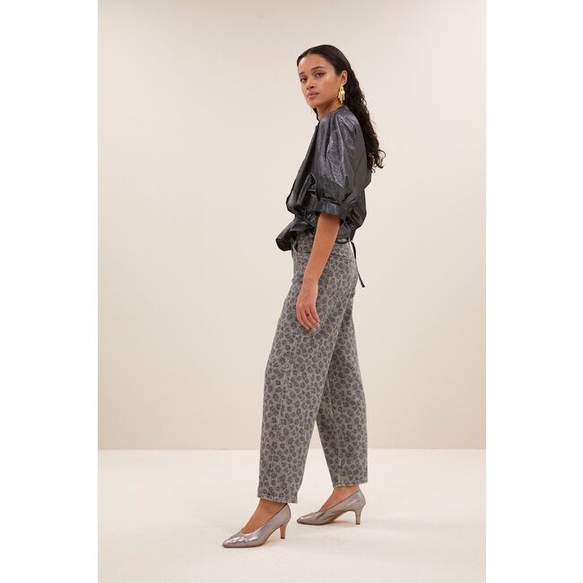 BY BAR christi silver blouse silver