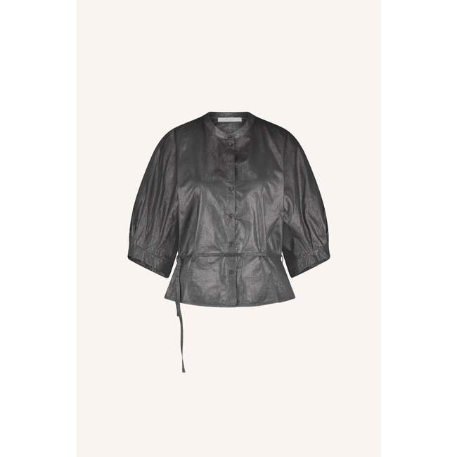 BY BAR christi silver blouse silver