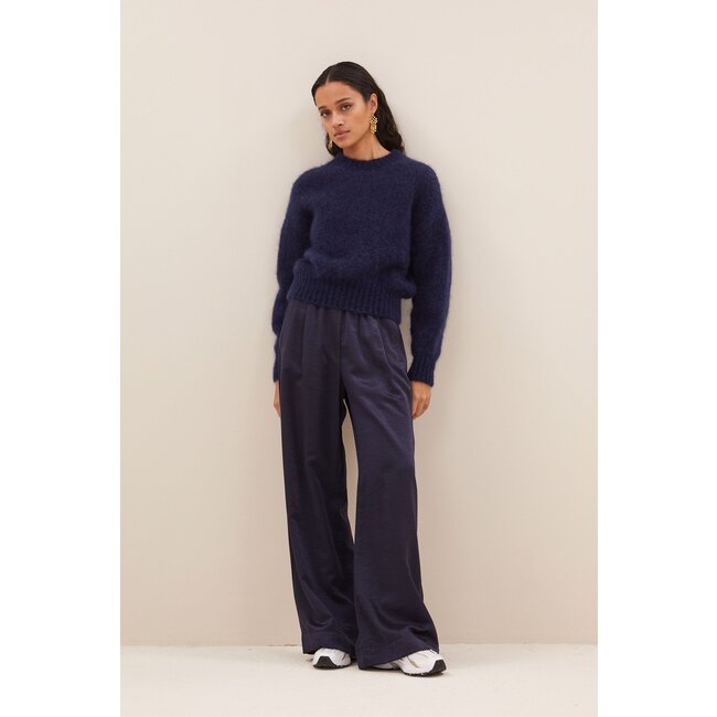 BY BAR benji metallic pants midnight