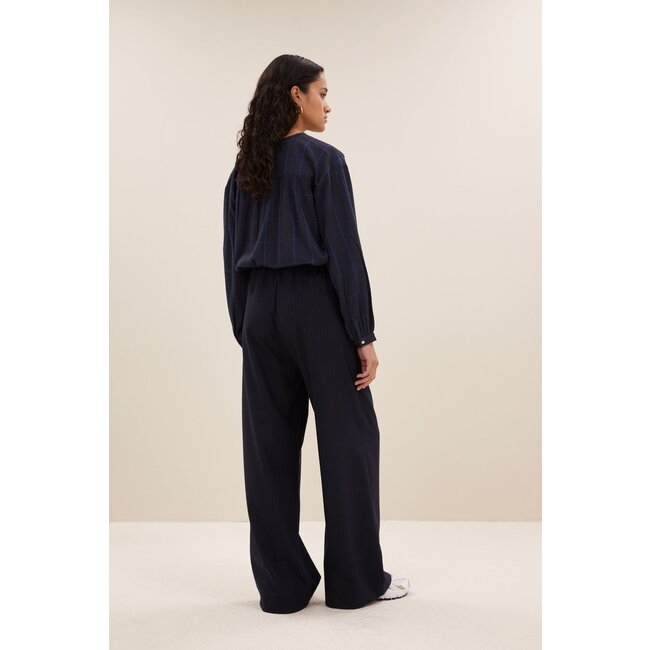 BY BAR benji kingsblue stripe pants dark navy