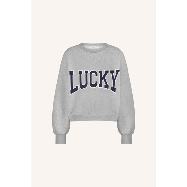 BY BAR bibi patchwork sweater grey melee