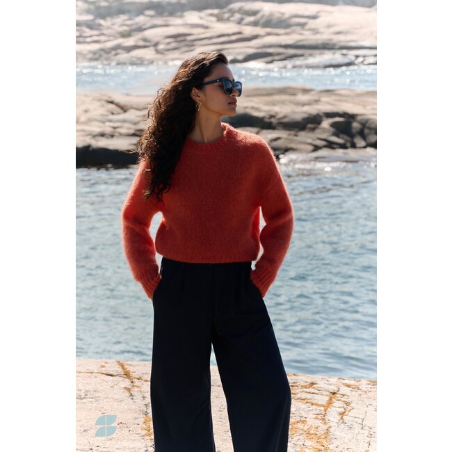 BY BAR sonny pullover chili red