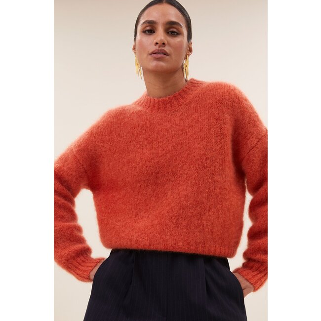 BY BAR sonny pullover chili red