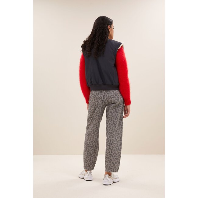 BY BAR aleksi sleeveless jacket charcoal