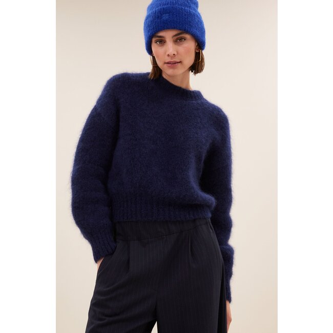 BY BAR logo beanie queens blue