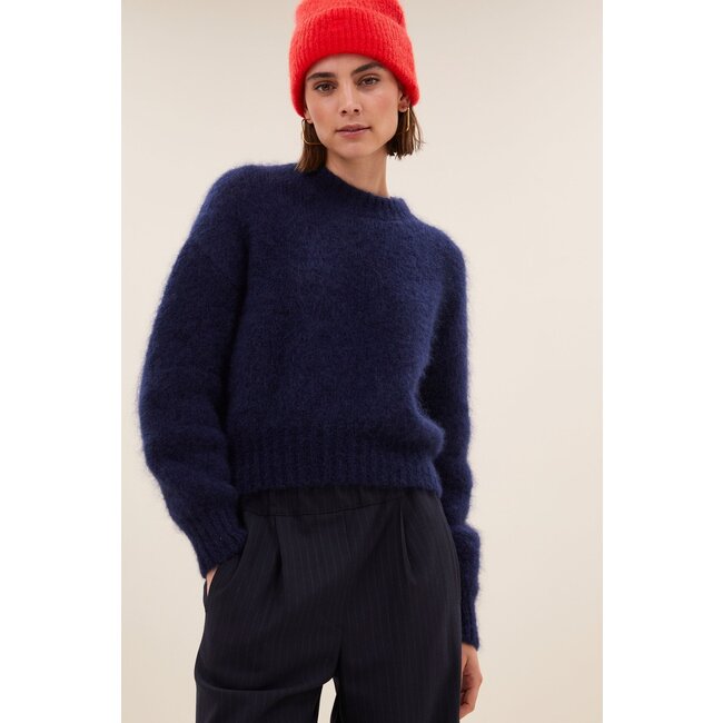 BY BAR logo beanie scarlet red