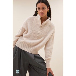BY BAR boxy beau pullover chalk