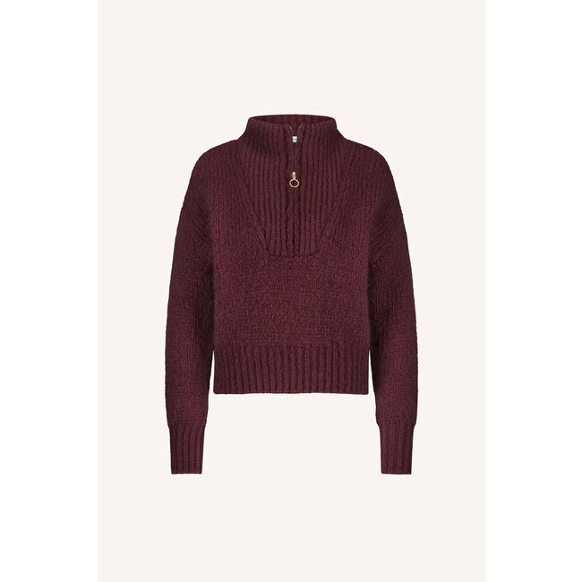 BY BAR boxy beau pullover wine