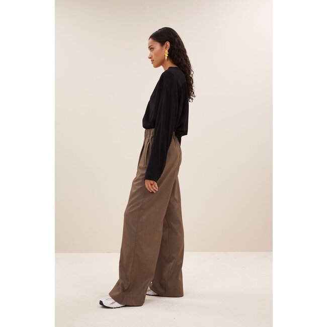 BY BAR benji melange pants biscuit melee