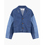 Another Label ALMirre blazer l/s Two tones blue denim