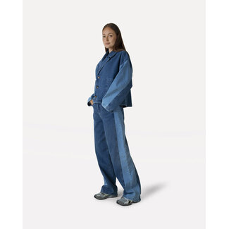 Another Label ALLua denim pants Two tones blue denim
