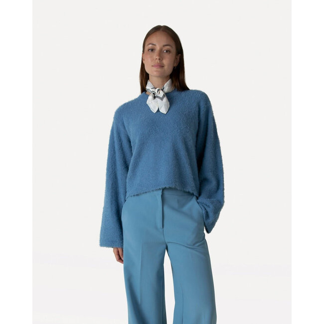 Another Label ALAmaya knitted pull l/s Blue heaven