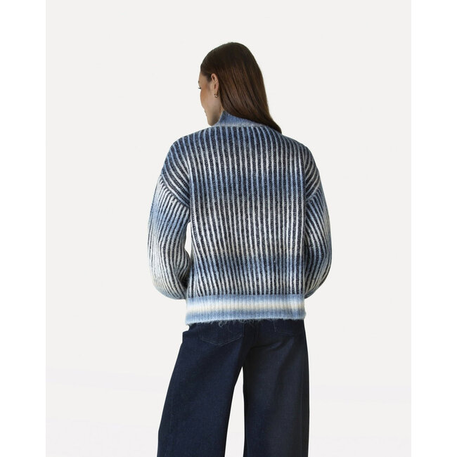 Another Label ALDaly knitted pull l/s Blue heaven melee