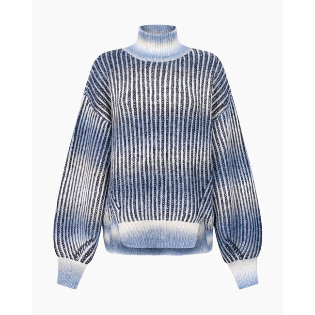 Another Label ALDaly knitted pull l/s Blue heaven melee