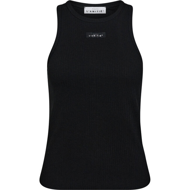 HAUTE L'AMITIÉ Rib badge tank