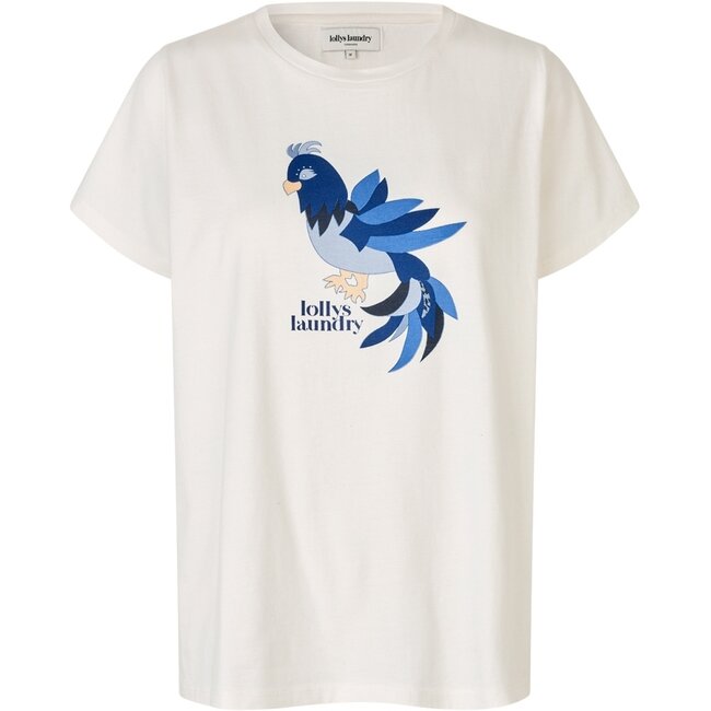 Lollys Laundry ROMALL TEE SS WHITE Blue Bird