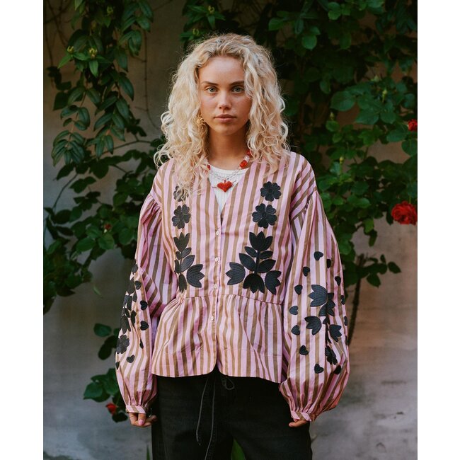 Sissel edelbo Rikke top Pink Stripes