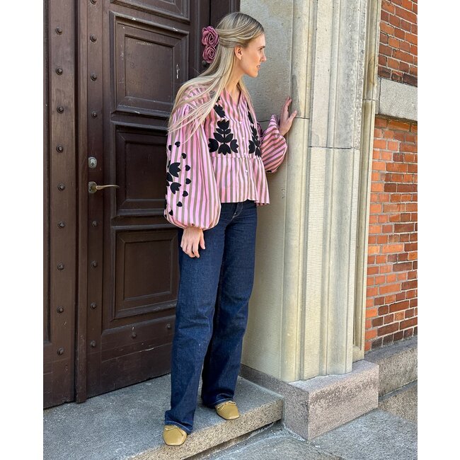 Sissel edelbo Rikke top Pink Stripes