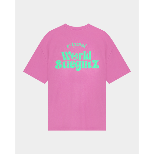 Stieglitz World of Stieg Oversized T-shirt Pink