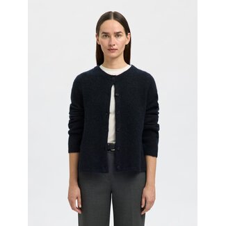 Selected Femme SLFLULU NEW LS KNIT CARDIGAN NOOS Dark Sapphire