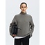 Selected Femme SLFCILLE LS KNIT HIGH NECK NOOS Medium Grey Melange
