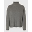 Selected Femme SLFCILLE LS KNIT HIGH NECK NOOS Medium Grey Melange