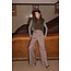 BY BAR nori faux fur gilet brown