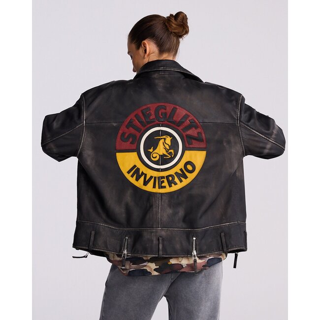 Stieglitz Nicolas Leather Jacket Black