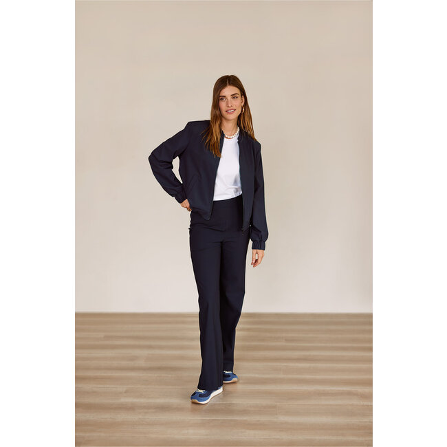 Studio Anneloes Benja bomber jacket dark blue
