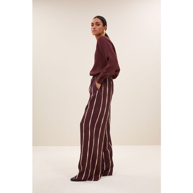 BY BAR benji tie dye stripe pants pecan tie dye stripe