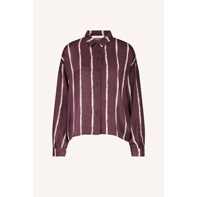 BY BAR lykke tie dye blouse pecan tie dye stripe