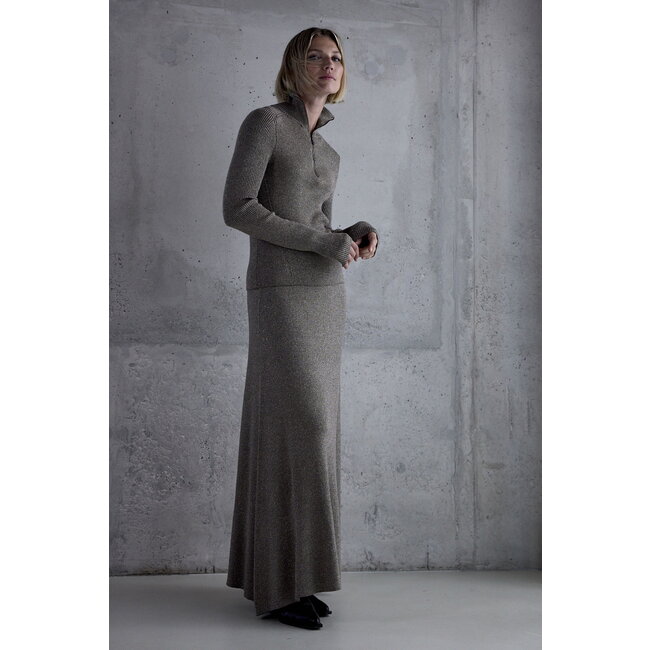 Femmes du Sud Suzy Lurex Camel shimmer