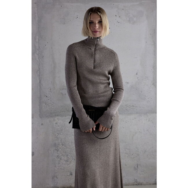 Femmes du Sud Suzy Lurex Camel shimmer