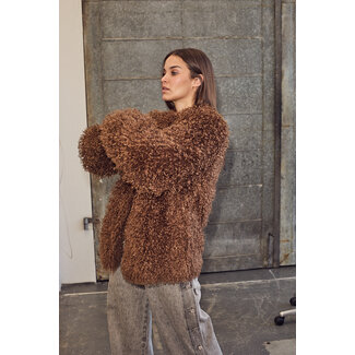 HAUTE L'AMITIÉ Tibet Fur Jacket Walnut