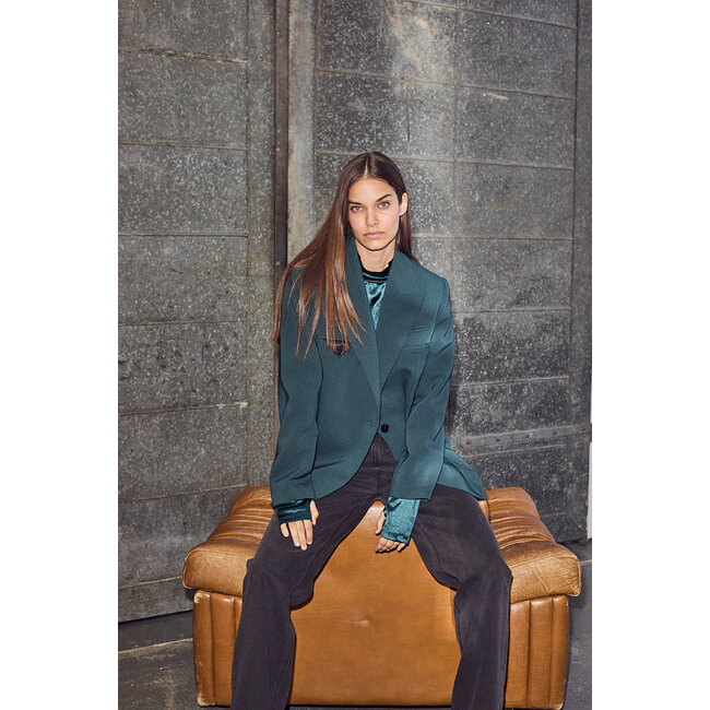HAUTE L'AMITIÉ Emerald Single Blazer Emerald