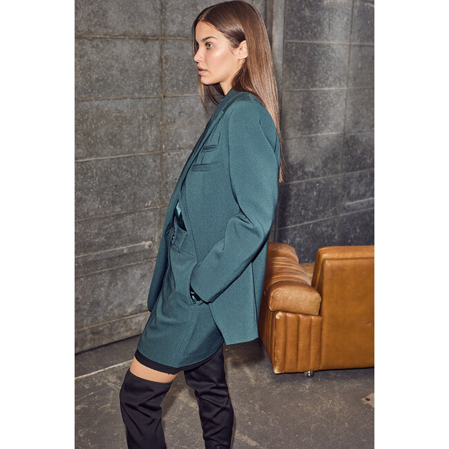 HAUTE L'AMITIÉ Emerald Single Blazer Emerald