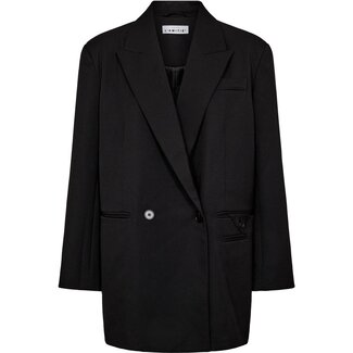 HAUTE L'AMITIÉ Premiere Oversize Triangle Blazer Black
