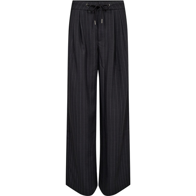 HAUTE L'AMITIÉ Michelle Pin String Tie Tall Pant Dark Grey