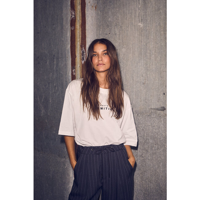 HAUTE L'AMITIÉ Michelle Pin String Tie Tall Pant Dark Grey