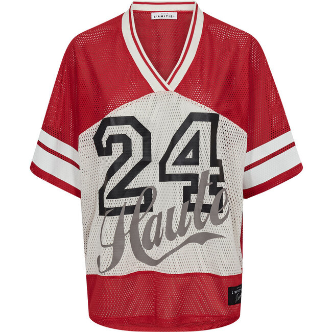 HAUTE L'AMITIÉ Drift Combo Number Tee Red