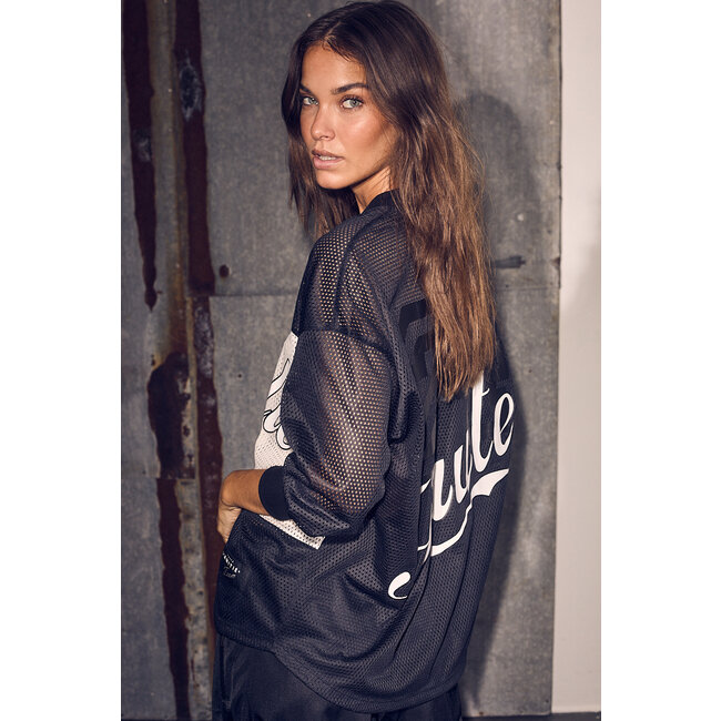HAUTE L'AMITIÉ Drift Mix Logo Blouse Black