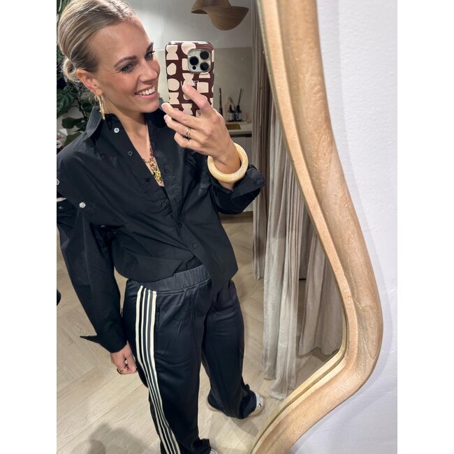 HAUTE L'AMITIÉ Baggy Days Track Tall Pant Grey