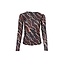 Black Colour BCANNIE MESH BLOUSE Mocca Marble