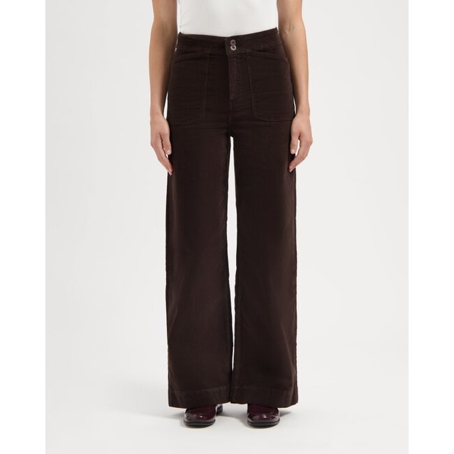 Kuyichi Farrah Worker Corduroy Deep Brown