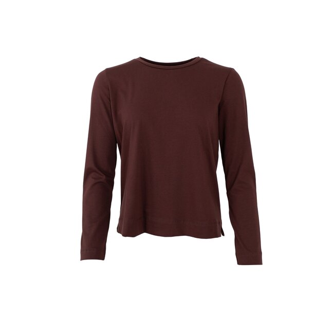 Black Colour MCMAY LS TEE Coffee