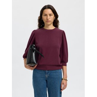 Selected Femme SLFTENNY 3/4 SWEAT TOP NOOS Fig