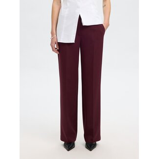 Selected Femme SLFRITA MW WIDE PANT MEL NOOS Fig