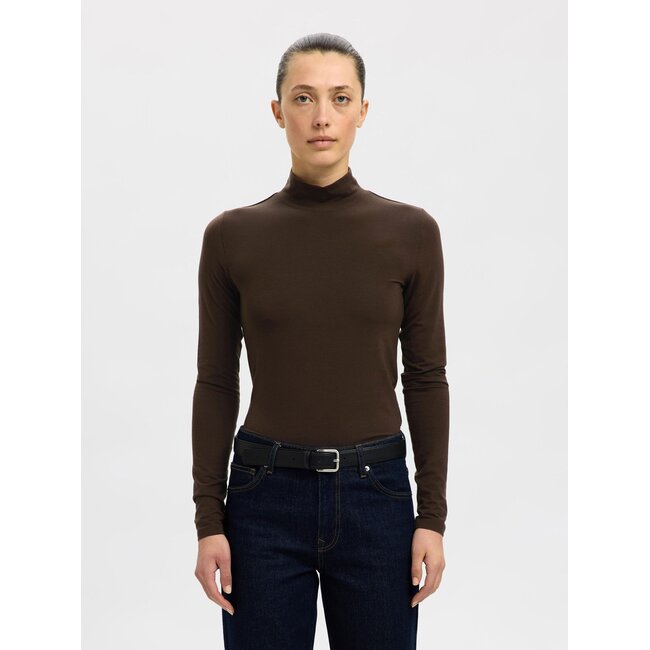 Selected Femme SLFMANJA LS HIGH NECK NOOS Delicioso