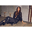 HAUTE L'AMITIÉ Curvey Lace Hem Bolero Black
